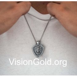 Lion Shield Pendant 0346