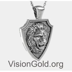 Lion Shield Pendant 0346