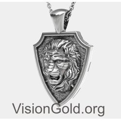 Lion Shield Pendant 0346