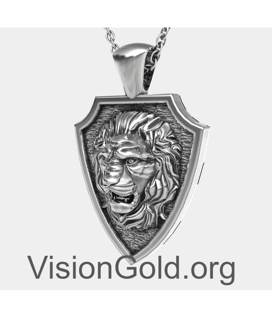 Lion Shield Pendant 0346