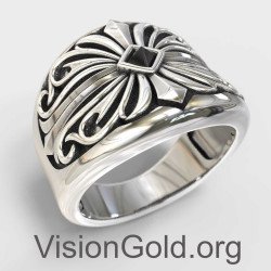 Premium Handmade Silver Ring For Men 0007