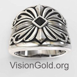 Premium Handmade Silver Ring For Men 0007