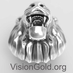 Impressive Men's Lion Ring 0031