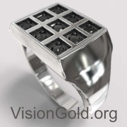 Ανδρικό δαχτυλίδι με πέτρες |Ανδρικα δαχτυλιδια με πετρα |