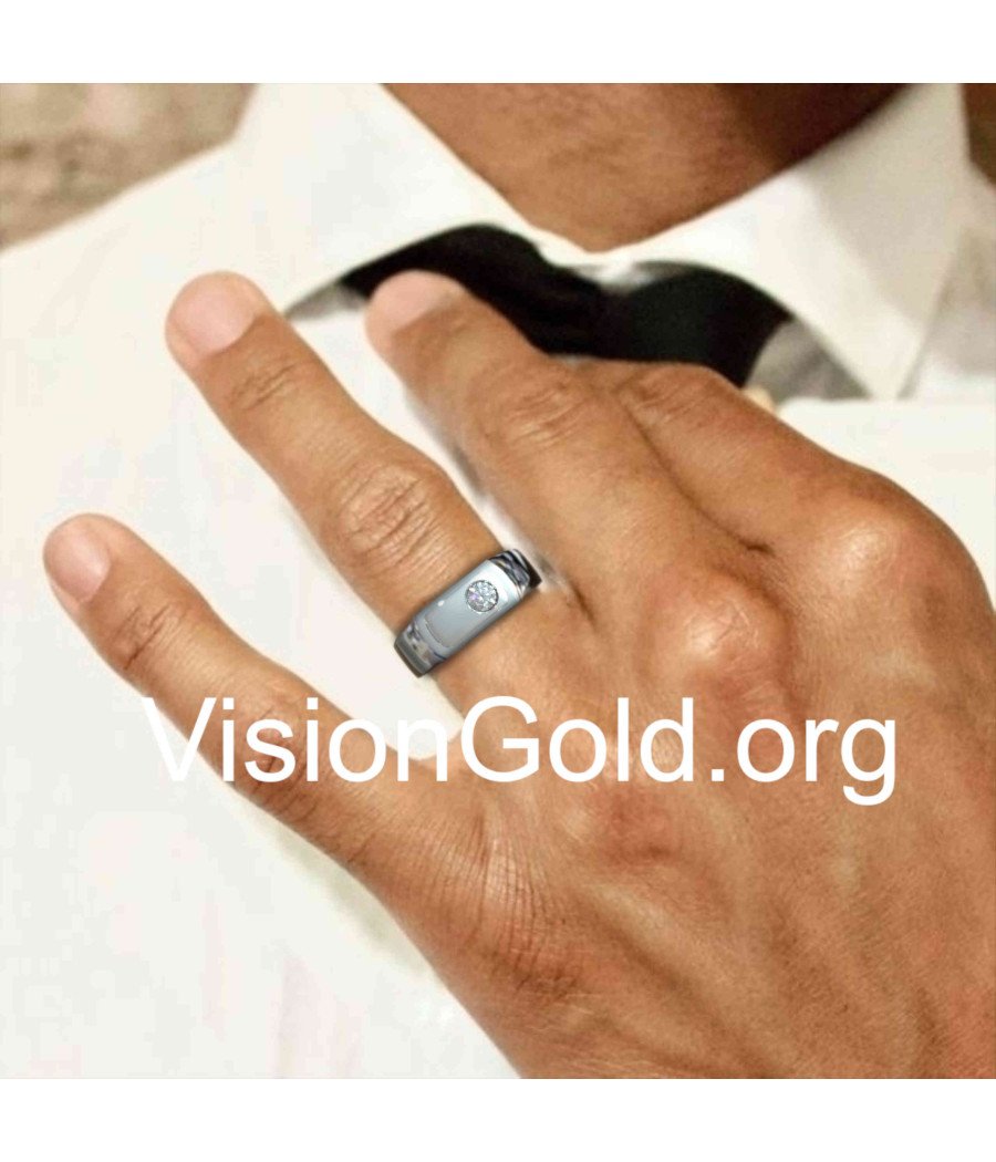 Klassischer Ring für Männer - Ring Geschenk für Bräutigam 0016