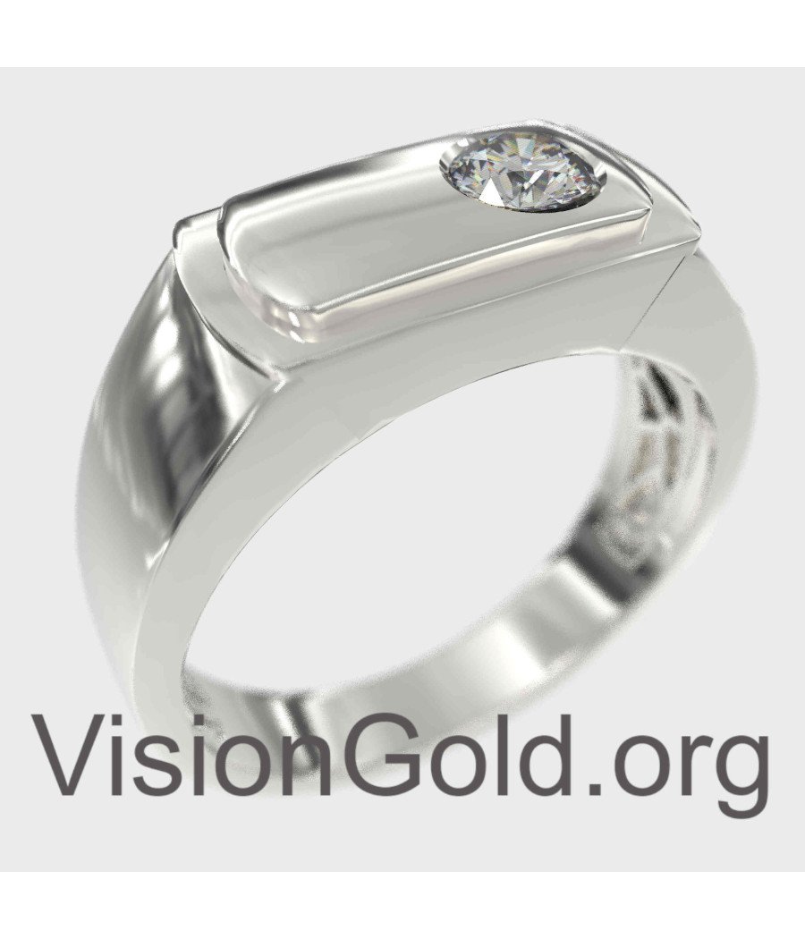 Κλασικό Δαχτυλίδι Για Άντρα - Δαχτυλίδι Δώρο Για Γαμπρό 0016