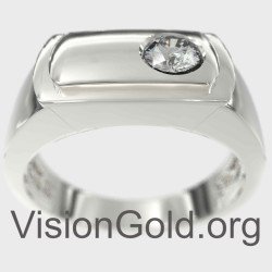 Κλασικό Δαχτυλίδι Για Άντρα - Δαχτυλίδι Δώρο Για Γαμπρό 0016