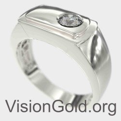 Κλασικό Δαχτυλίδι Για Άντρα - Δαχτυλίδι Δώρο Για Γαμπρό 0016