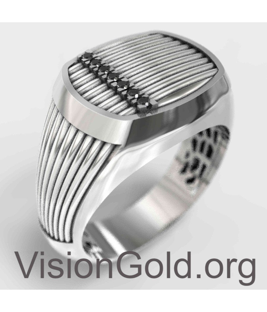 Ασημενιο Χειροποιητο Ανδρικο Δαχτυλιδι Με Ζιργκον | Φθηνά