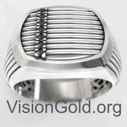 Ασημενιο Χειροποιητο Ανδρικο Δαχτυλιδι Με Ζιργκον | Φθηνά