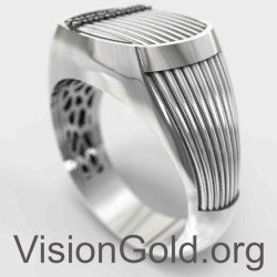 Ασημενιο Χειροποιητο Ανδρικο Δαχτυλιδι Με Ζιργκον | Φθηνά