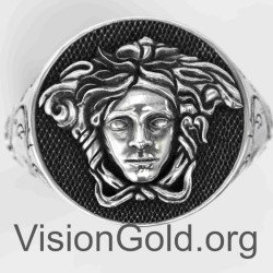 Ανδρικό δαχτυλίδι Medusa 0132