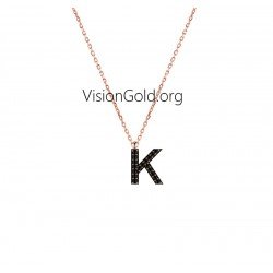 Monogram Jewelry Oro, Colgante, collar de oro, Colgante