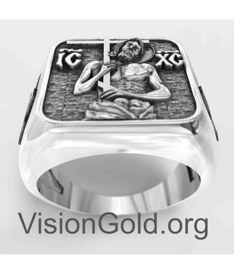 Jesus Christ Signet Ring for Men 0812