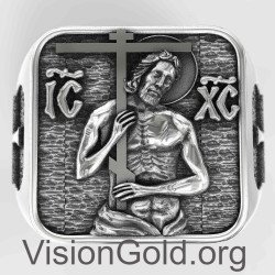 Jesus Christ Signet Ring for Men 0812