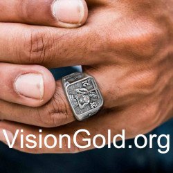 Jesus Christ Signet Ring for Men 0812