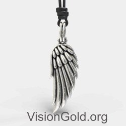 Angel Wing Necklace Men 0358