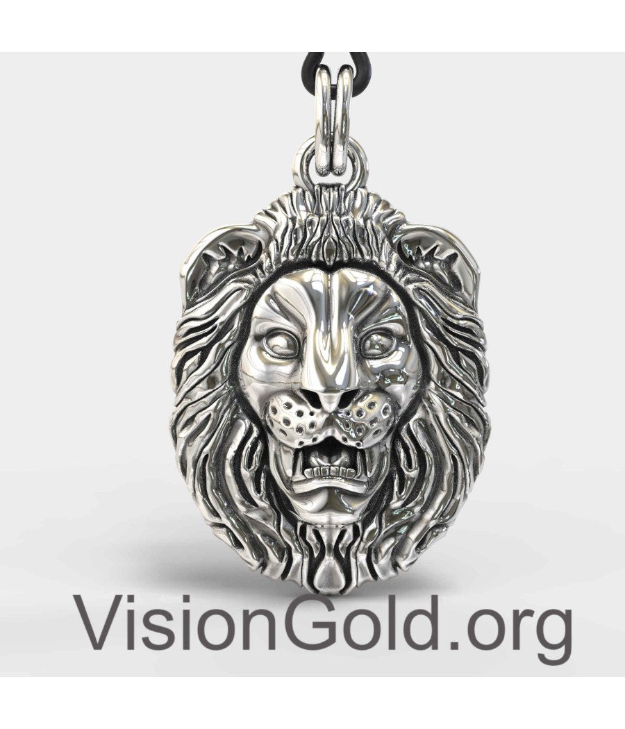 Lion on sale chain silver