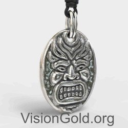 Silver Rock Character Pendant Men 0181