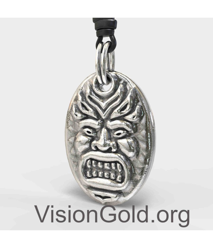 Silver Rock Character Pendant Men 0181