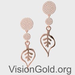 Dainty Dangle Heart Earrings 0277