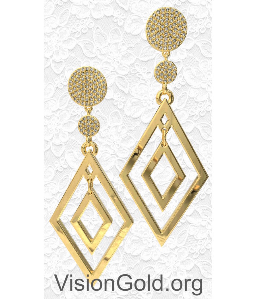 Timeless Modern Style Geometric Earrings 0278