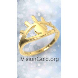 Кольцо «Сглаз» из желтого золота 1343K