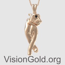 Elegant Panther Pendant 0348