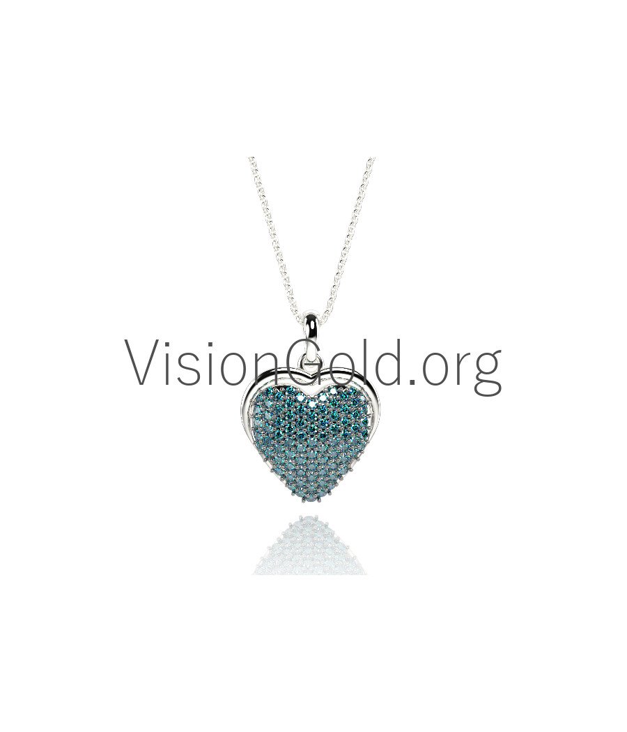 Collar de corazón delicado para mujer 0356