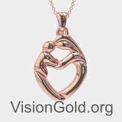 Geschenk für neue Mama Halskette Mama und Kind 0839R