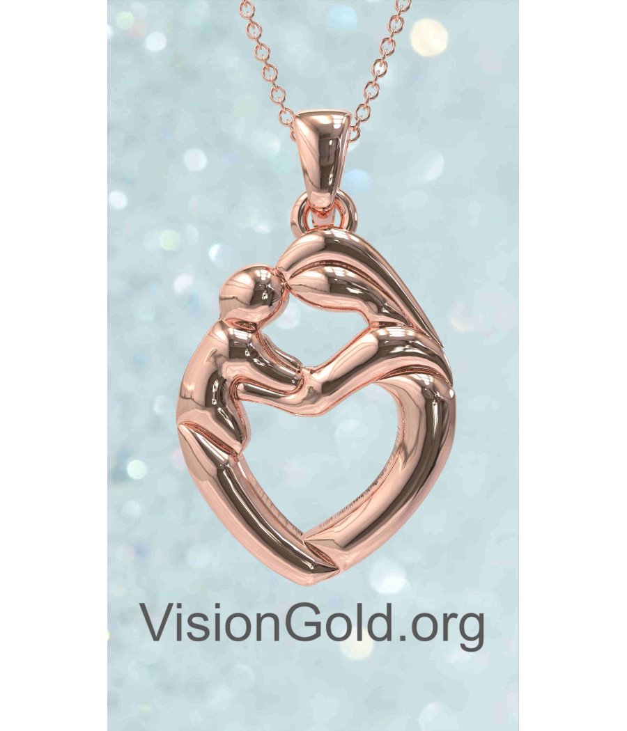 Geschenk für neue Mama Halskette Mama und Kind 0839R