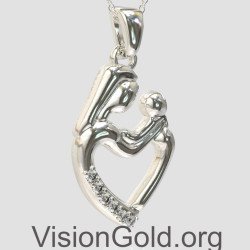 Mother and Child Pendant - Mom's Jewelry 0840L