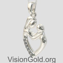 Mother and Child Pendant - Mom's Jewelry 0840L