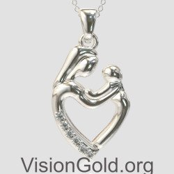 Mother and Child Pendant - Mom's Jewelry 0840L