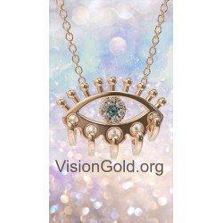 Hearts Evil Eye Pendant 0841R