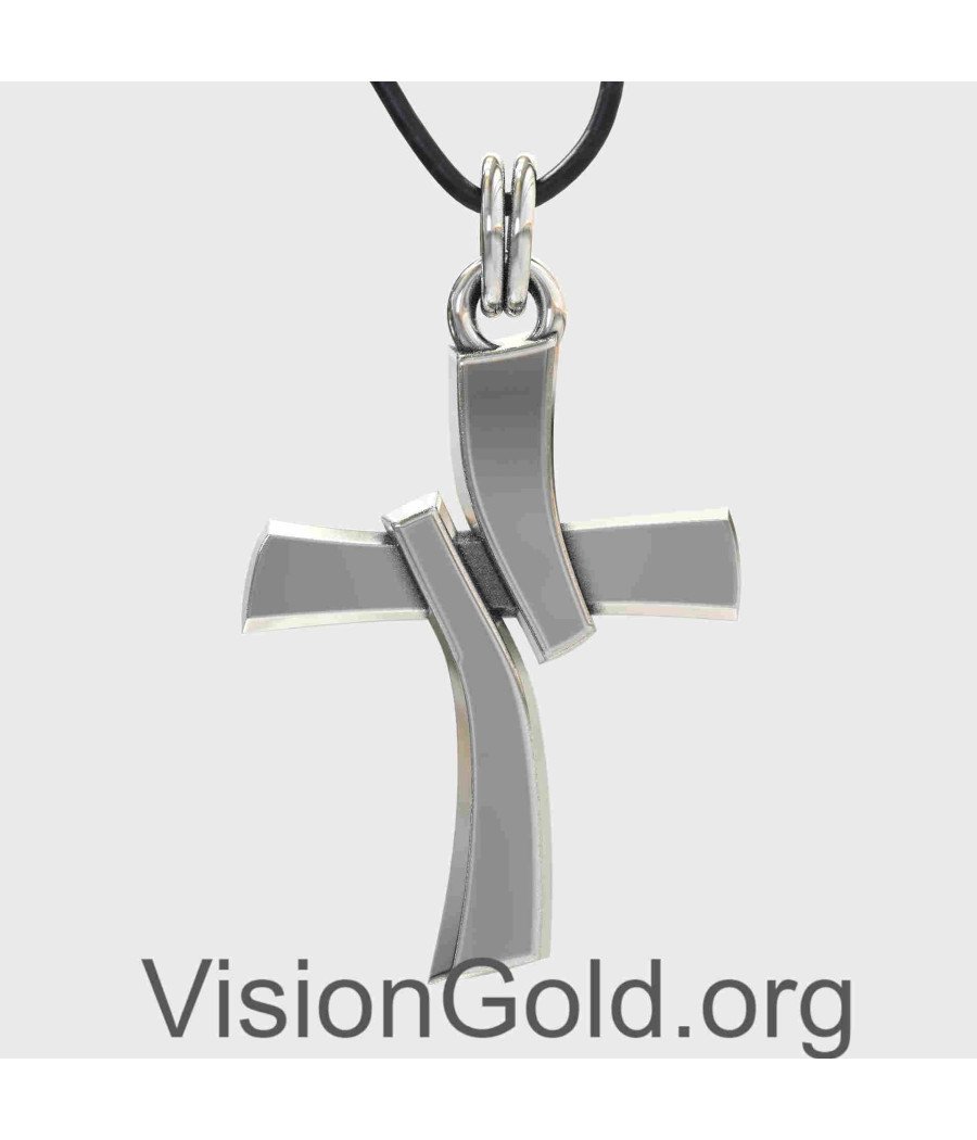 Cruz de Plata para Hombre 0364