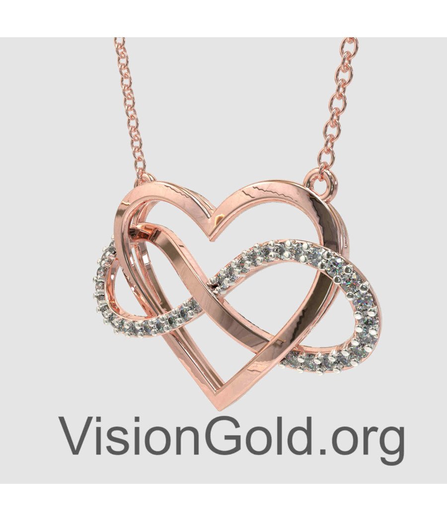 Infinity Love Heart Pendant 0842R