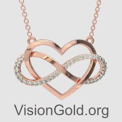 Infinity Love Heart Pendant 0842R