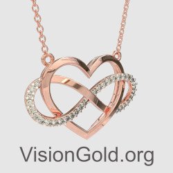 Infinity Love Heart Pendant 0842R