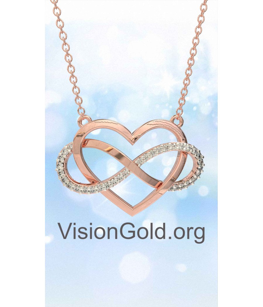 Infinity Love Heart Pendant 0842R