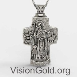 Silbernes Herrenkreuz mit Jesus 0370