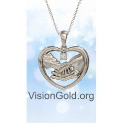 Новый подарок ожерелья с сердцем матери 0843L