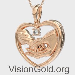 Personalized Heart New Mommy Necklace 0843R