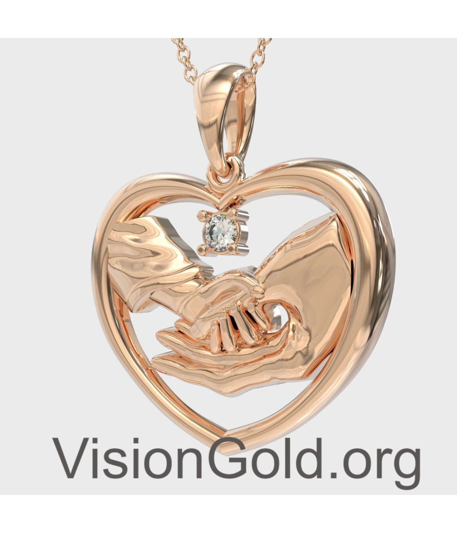 Personalized Heart New Mommy Necklace 0843R