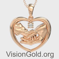 Personalized Heart New Mommy Necklace 0843R