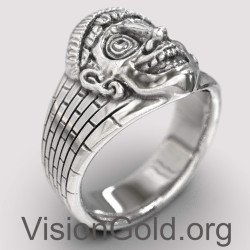 Уникальное мужское кольцо в стиле панк 0738