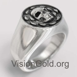 Kavalier Silber Ring Totenkopf 0825