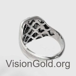 Religious Signet Virgin Mary Ring 0822L