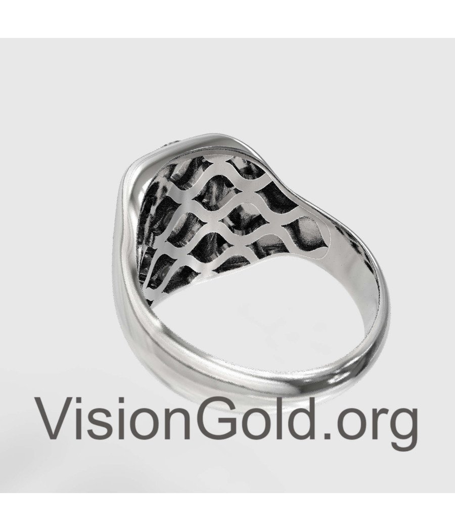 Religious Signet Virgin Mary Ring 0822L