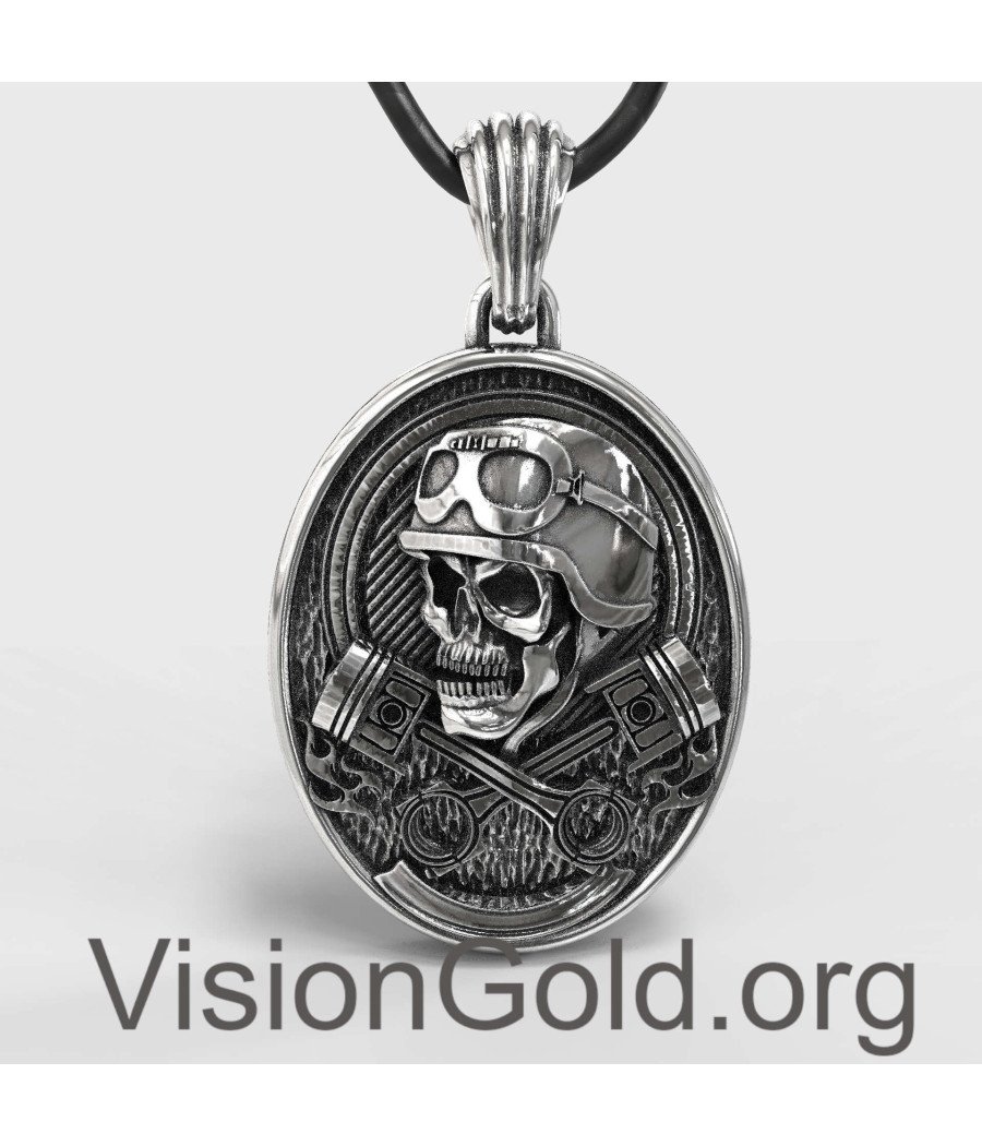 Skull Biker Necklace 0386